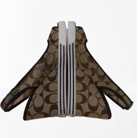 Coach Tarrah Brown Platform Wedge Heels Peeptoe Sandals Size 8 B - Picture 7 of 8